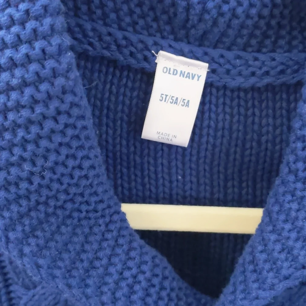 Old Navy Royal Blue Knit Kids cardigan 100% Cotton 5T\5A Classic spring